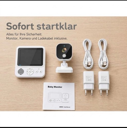 Abm600 video babyphone - set, mit